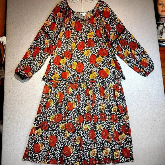 Joe Fresh Dresses & Skirts - Joe Fresh NWOT Women's 2 Piece Long Cut Out Sleeve V Neck Blouse & Maxi Skirt XL